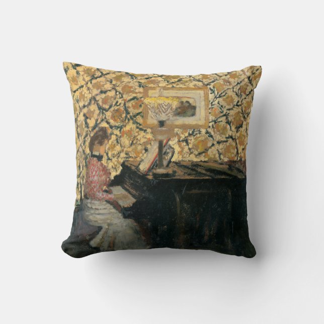 Almofada Misia no piano (Frente)