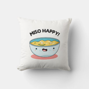 Almofada Miso Feliz Pun de Sopa de Corte