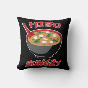 Almofada Miso Hungry Funny Comida Kawaii