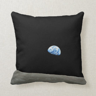 Almofada Missão Earthrise da lua da NASA de Apollo 8