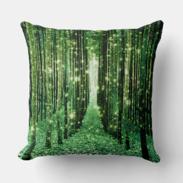 Almofada Mistério Verde da Floresta Magical