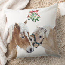 Mistura de Natal com Cavalo Pôs Cutes Equestres