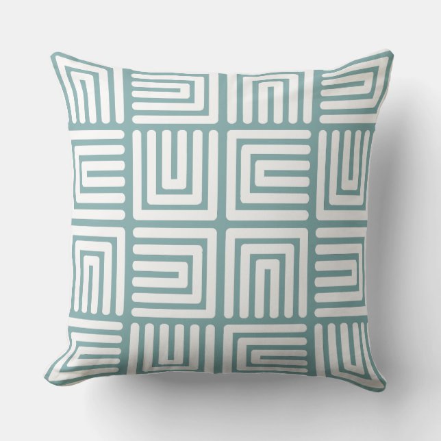 Almofada Misture Blue White Square Humps (Frente)
