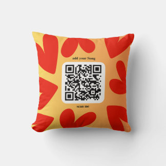 Almofada Mit individuellen persönlichen Song per QR-Code