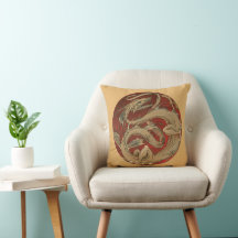 Mitologia Vintage, Dragão Asiático Dourado Antigo