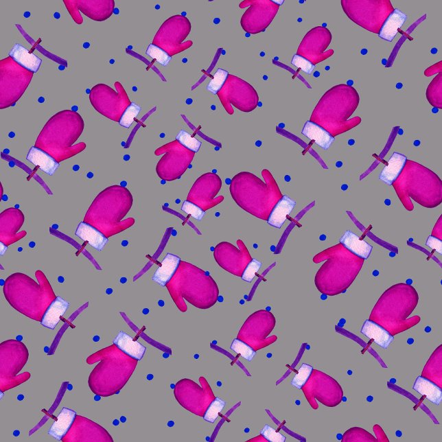 Almofada Mitten retro cinza (Criador carregado)