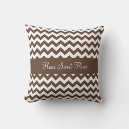 Almofada Mocha Brown Chevron