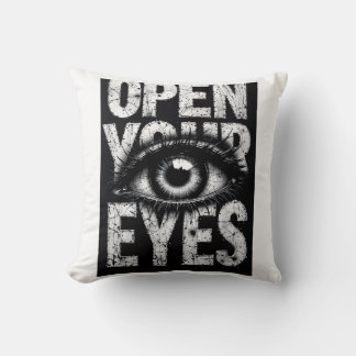 Almofada Moda de Rua Grunge Olho Abra Seus Olhos