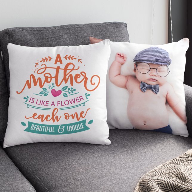 Almofada modelo de foto de citação inspiradora de dia de as (Criador carregado)