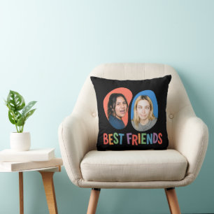 Almofada Modelo de Foto Personalizado de Melhores Amigos Co