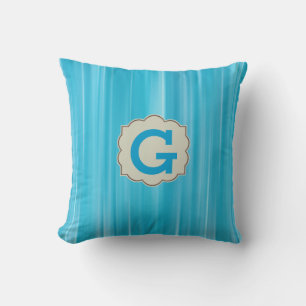 Almofada Modelo Travesseiro decorativo Monograma Azul
