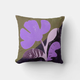 Almofada Modern Abstract Floral Accent Pillow