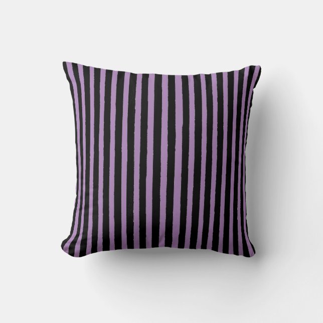 Almofada Modern, Black Purple Stripes (Frente)