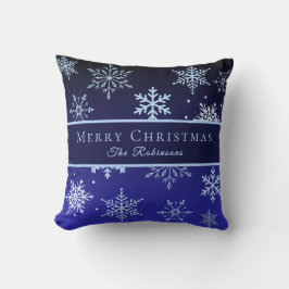 Almofada Modern Blue Snowflakes 