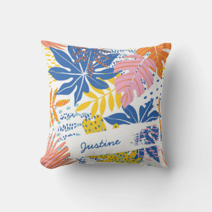 Almofada Modern Boho Tropical Palm Deixa Personalizada