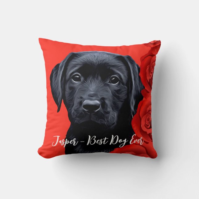 Almofada Modern Dog Lover Personalizado 2 Pet Foto (Frente)