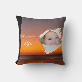 Almofada Modern First Mother’s Day Throw Pillow - Sunset