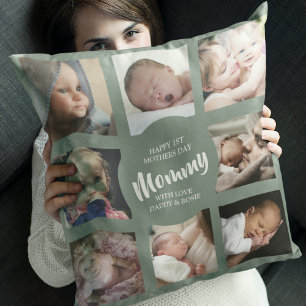 Almofada Modern   First Mothers Day   Photo Collage
