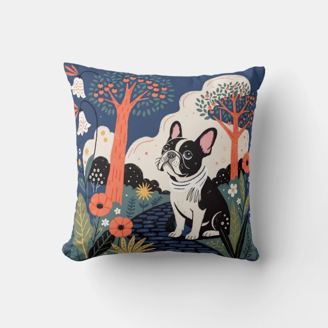 Almofada Modern French bulldog dog (Frente)