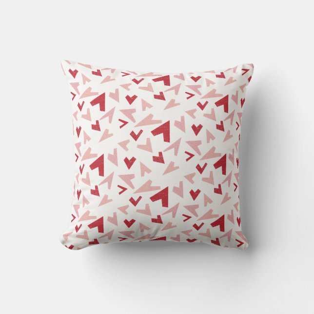 Almofada Modern Geometric Heart Throw Pillow (Frente)
