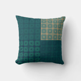 Almofada Modern Geometric Kaleidoscope Pattern in Earthy To