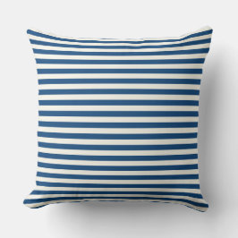 Almofada Modern Half-Inch Blue & White Stripe Pattern