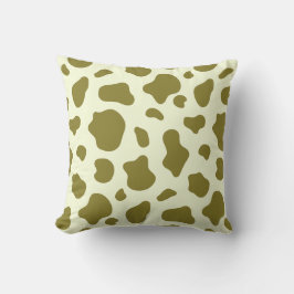 Almofada Modern Olive Green Cow Print