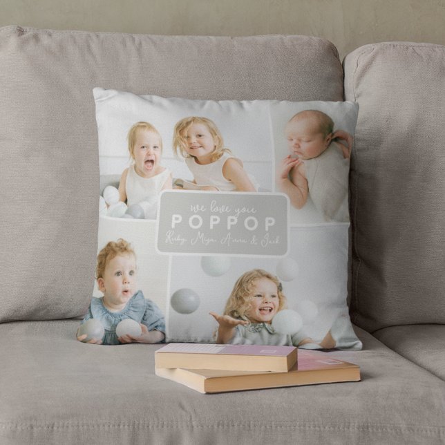 Almofada Modern Poppop 4 Foto Cinza (Criador carregado)