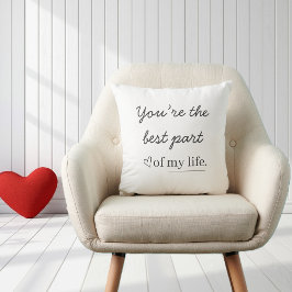 Almofada Modern Romantic Quote Throw Pillow