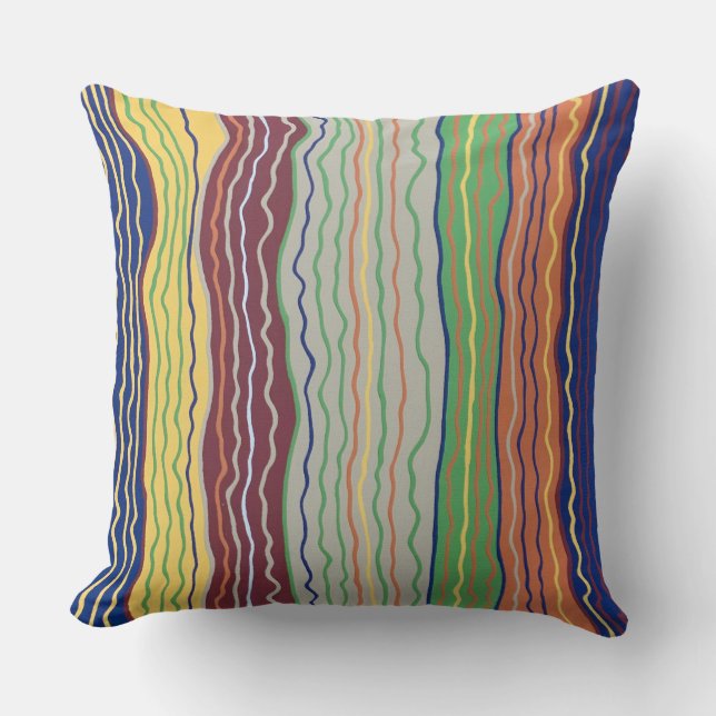 Almofada Modern Squiggles 3 20 x 20 Travesseiro decorativo  (Frente)