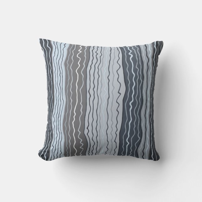 Almofada Modern Squiggles 5 16 x 16 Poly Travesseiro decora (Frente)
