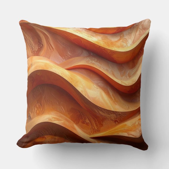 Almofada Modern Terracotta Sculptural Sandstone Pillow (Frente)