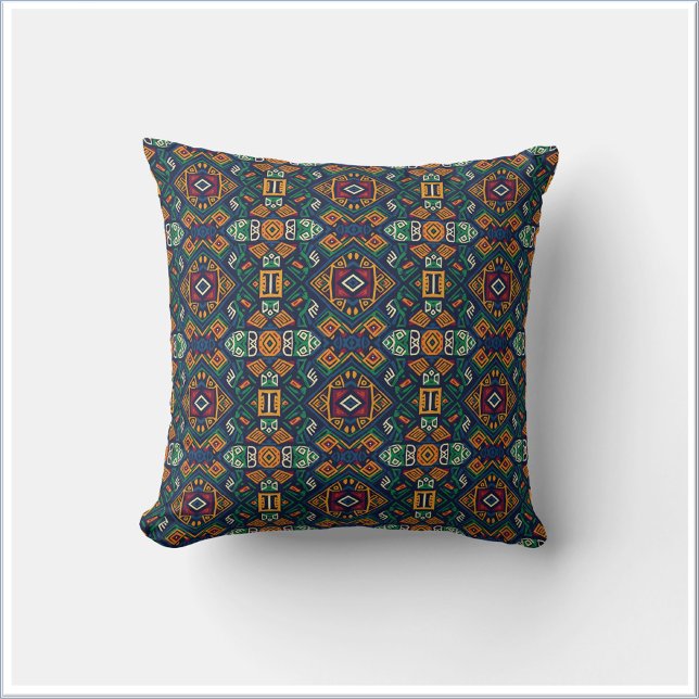 Almofada Modern Tribal Ethnic Geometric Pattern (Criador carregado)