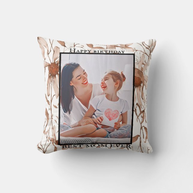 Almofada Modern vibrant color mother photo art (Frente)