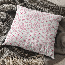 Almofada Modern White Viva Magenta - Japonês Geométrico