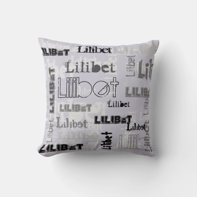 Almofada Modern Wordcloud Boys NAME Personalizado (Frente)