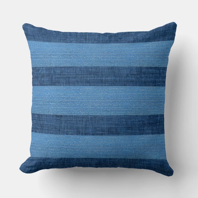 Almofada Moderna Azul para Lançar (Frente)