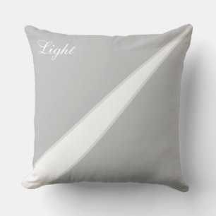 Almofada Moderno Abstrato Cinza Prata e Branco