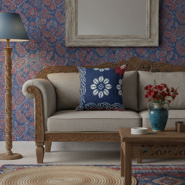Almofada Moderno azul elegante contemporâneo chique