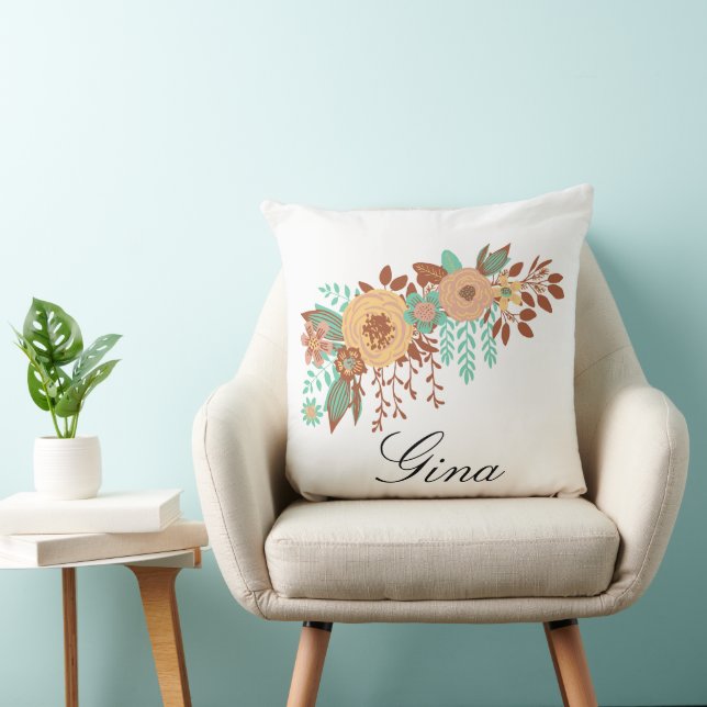 Almofada  Moderno Boho Floral  (Cadeira)