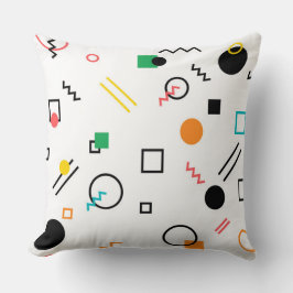 Almofada Moderno, brincalhão, legal, tendências, geométrico