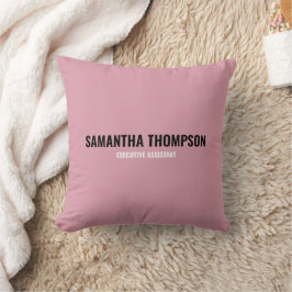 Almofada Moderno Chic Rosa, Branco & Preto