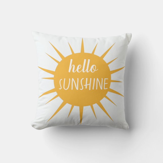 Almofada Moderno Olá Sunshine (Frente)