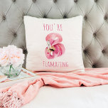 Almofada Moderno Você É Flagrante Beleza Rosa Flamingo<br><div class="desc">Moderno Você É Flagrante Beleza Rosa Flamingo</div>