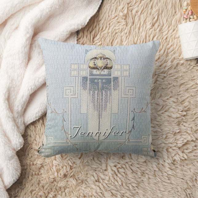 Almofada Modifique este Design Floral de Decoração de Arte  (Cobertor)