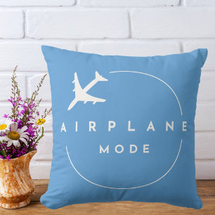 Almofada Modo Avião Minimalista Moderno Viagem Aviação 