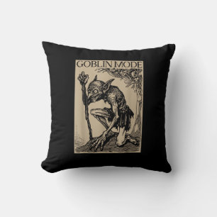 Almofada Modo Duende Goblincore Estética Vintage Engraçado
