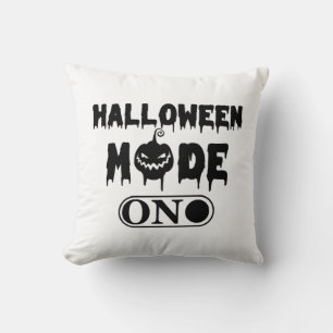 Almofada Modo Halloween Ativado - Festa Abóbora de Hallowee