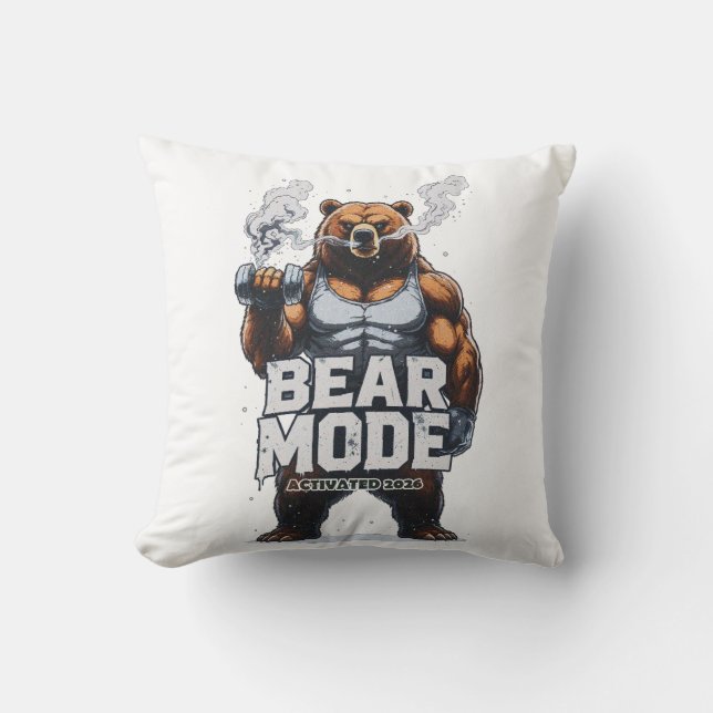 Almofada Modo Urso Ativado 2026 (Frente)
