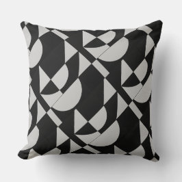 Almofada Modular Noir Echo Geometric Black White Cotton